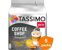 Tassimo - Toffee Nut Latte - 5x 8 T-Discs