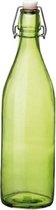 Decoratieve fles - Glas - Groen - 1L - Glas