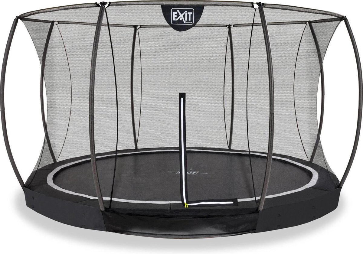 EXIT Black Edition inground trampoline ø366cm - zwart