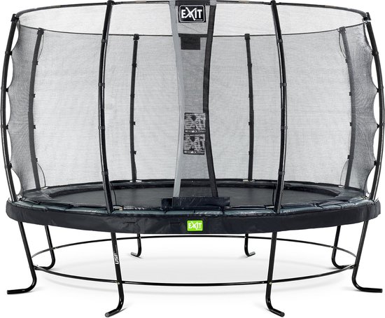 EXIT Elegant trampoline rond ø366cm - zwart