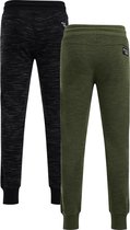 WE Fashion Jongens gemêleerde joggingbroek, 2-pack