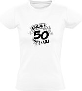 Sarah 50e verjaardag Dames | cadeau | 50 jaar | t-shirt