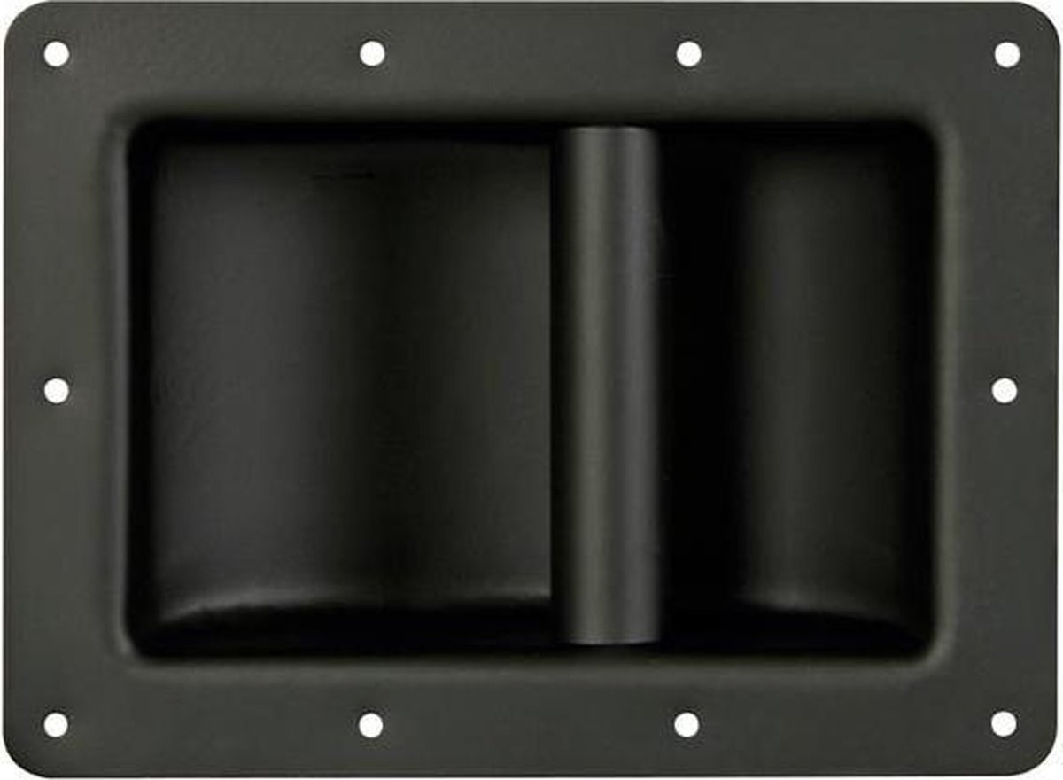HQ-Power Handvat voor luidsprekerkast, heavy-duty, rechthoekig, kunststof, 220 x 160 mm, zwart