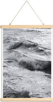 JUNIQE - Posterhanger Take Me Surfing -30x45 /Grijs & Wit