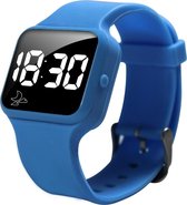 R16 Kinderhorloge – medicijnalarm - plaswekker - herinneringshorloge – 16 alarmmomenten – blauw