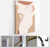 Set of backgrounds for social media platform, , banner with abstract shapes, fruits, leaves, and woman shape - Modern Art Canvas - Vertical - 1646792278 - 50*40 Vertical