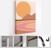 Abstract landscape poster collection. Set of contemporary art print templates - Modern Art Canvas - Vertical - 1767255743 - 115*75 Vertical