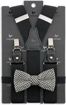 Sir Redman - bretels combi pack - Essential Devin Tweed - zwart / wit