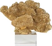 Decoratieve koraal goud op kristal voet (r-000SP31722)