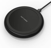 Draadloze oplader Fast Charge 10W - Wireless Charger Ultra Qi pad rond voor Iphone, Samsung of ander merk Qi ondersteunde telefoon