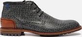 Floris van Bommel Veterboots zwart wit - Maat 43.5
