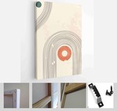 Abstract Illustration in Minimal Style for Wall Decoration Background. Mid century modern minimalist art print - Modern Art Canvas - Vertical - 1874434285 - 80*60 Vertical