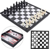 Schaakbord MET Schaakstukken - Zinaps Magnetic Chess Set, vouwschaakbord, schaakbord voor kinderen van 6 jaar- (WK 02127)