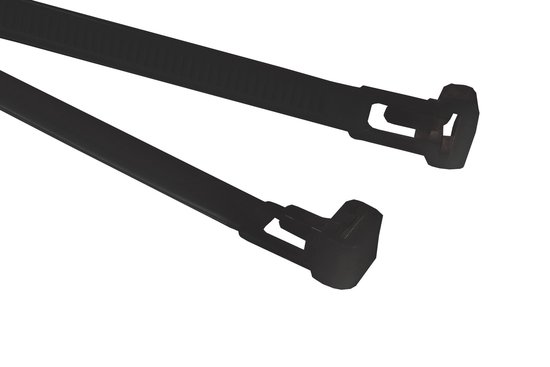 Attache-cravate amovible 15 cm x 7,6 mm Noir. (099.0420)