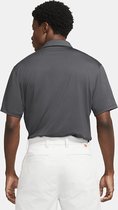 Men Dry Fit Vapor Stripe Polo Dark Grey