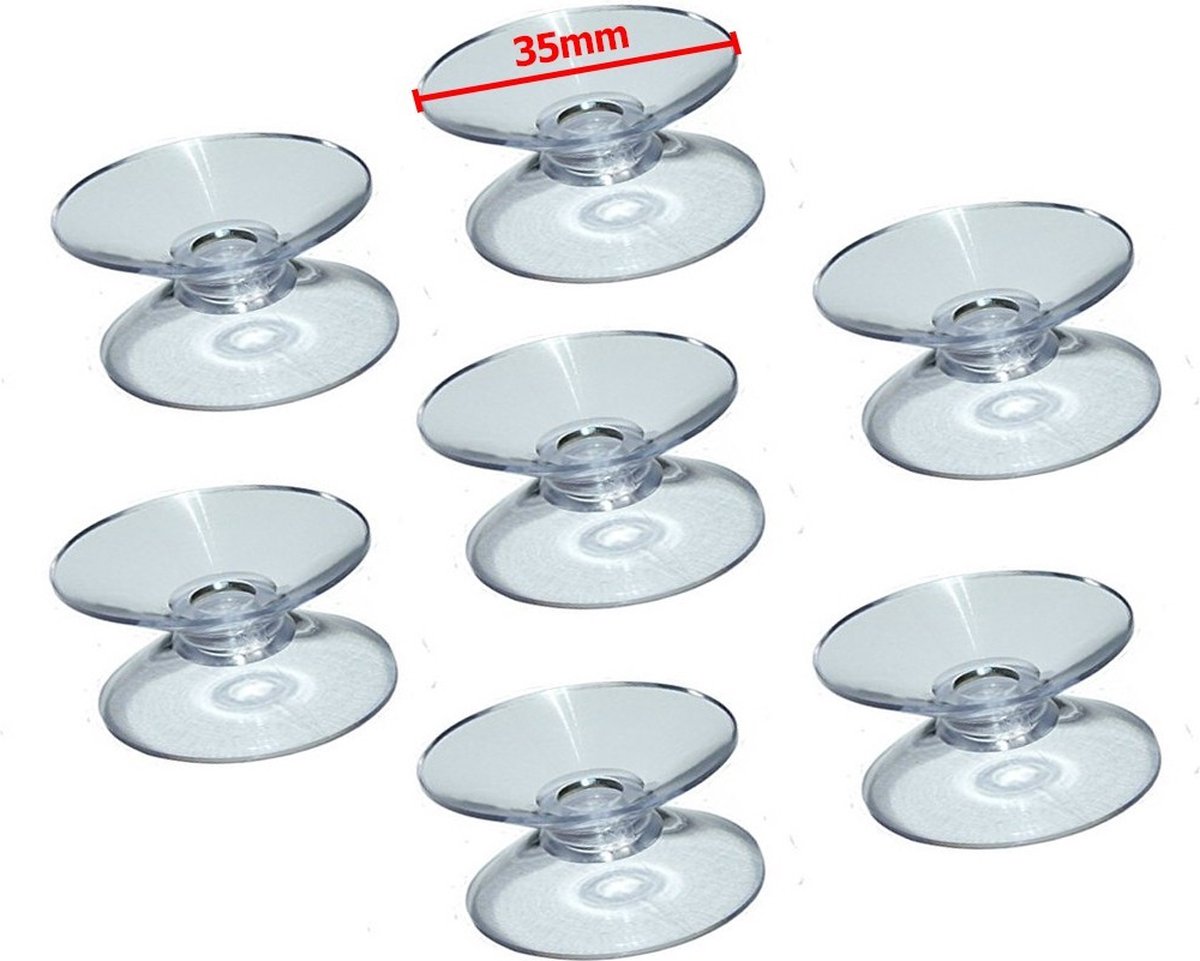 Set van 60 pvc zuignapjes (35 mm), dubbelzijdig