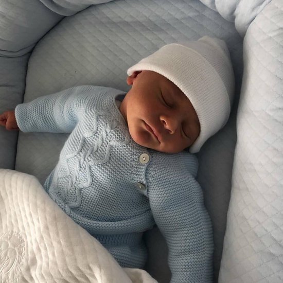 Bonnet naissance / bonnet bébé / bonnet hôpital blanc avec noeud - 0 à 1  mois | bol.com