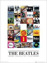 GBeye The Beatles Through The Years Kunstdruk 50x70cm Poster - 50,0x70,0cm