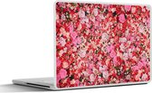 Laptop sticker - 10.1 inch - Bloemen - Kleuren - Rozen - 25x18cm - Laptopstickers - Laptop skin - Cover