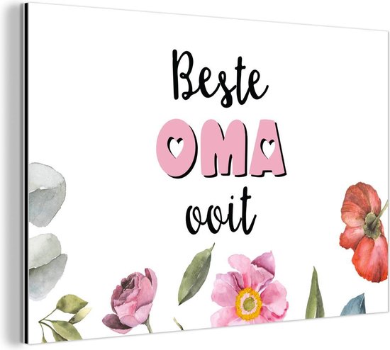 Cadeau pour femme - Meilleure grand-mère de tous les temps - Fleurs