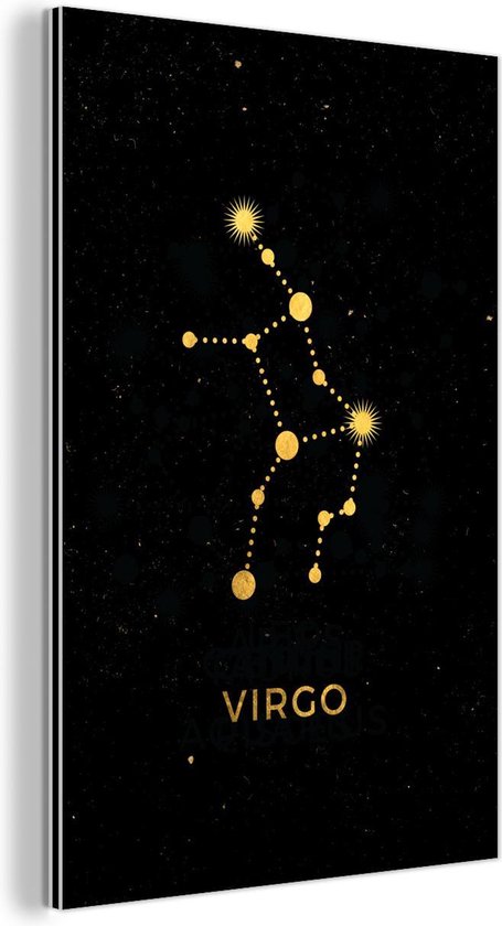 Wanddecoratie Metaal - Aluminium - Sterrenbeeld - Virgo - Astrologie