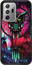 ADEL Siliconen Back Cover Softcase Hoesje Geschikt voor Samsung Galaxy Note 20 Ultra - Uil