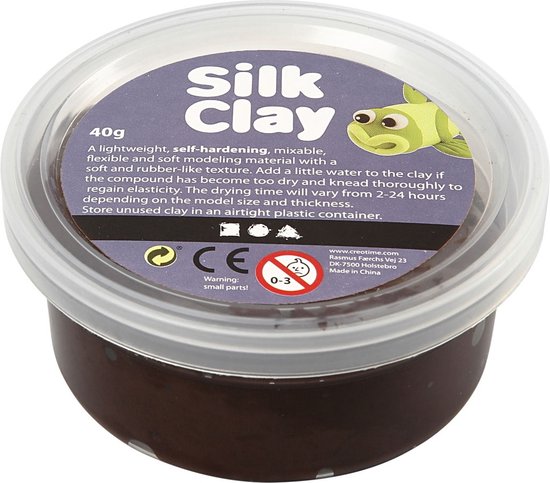 Foto: Silk clay bruin 40gr
