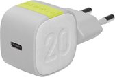 InfinityLab InstantCharger 20W 1 USB-C PD 3.0 oplader, iPhone oplader, Supersnel, USB-oplader - Wit