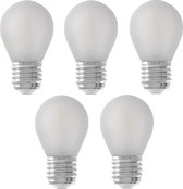 5 stuks Calex LED kogellamp E27 3.5W 2700K Mat Dimbaar