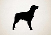 Silhouette hond - French Brittany - Frans Bretagne - M - 60x62cm - Zwart - wanddecoratie