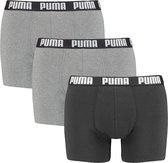 Puma 3-pak Heren Boxershort Everyday Boxershort - L - Grijs