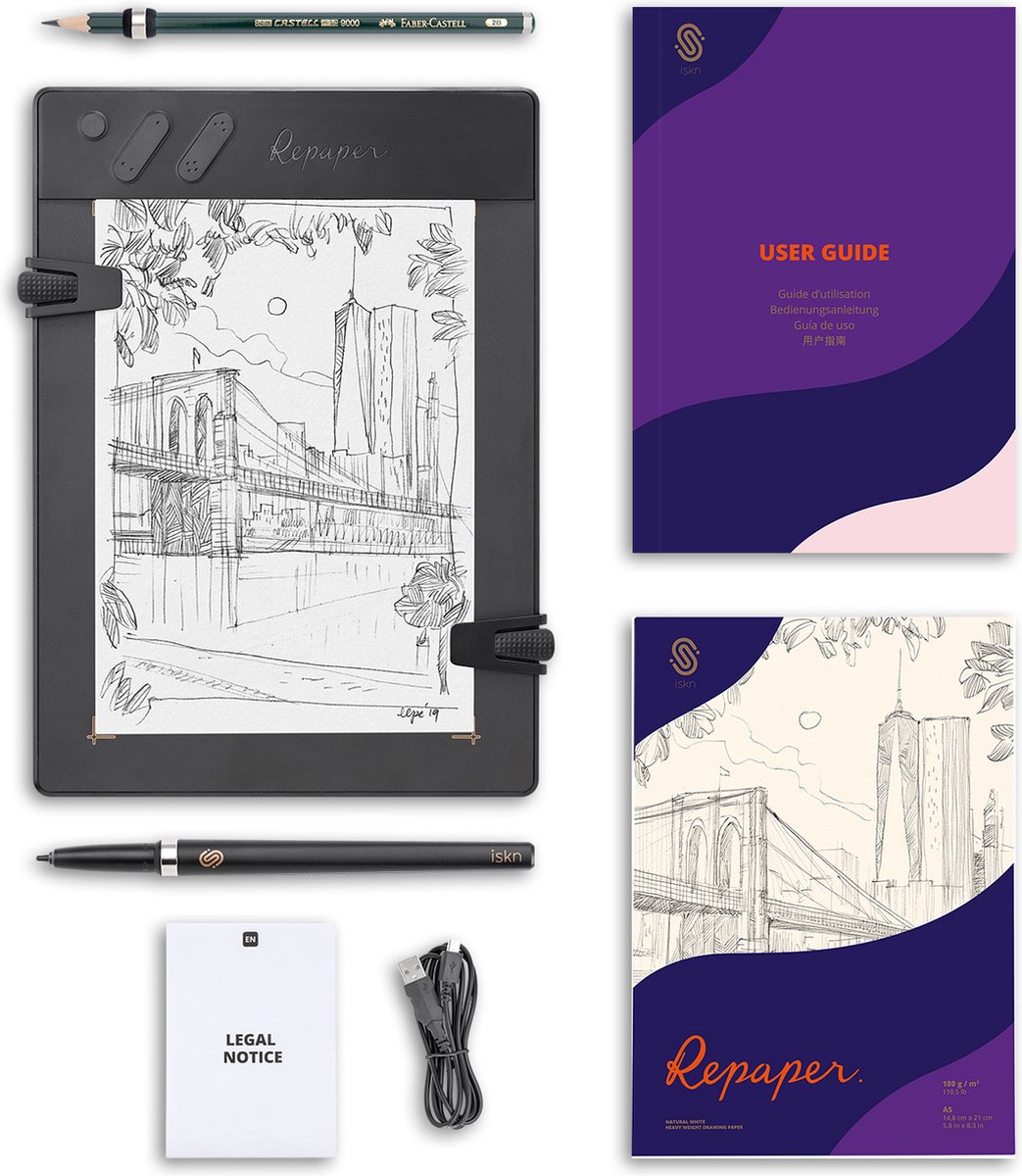 Repaper - grafische Tablet - drukgevoelig - FC-REPAPER01
