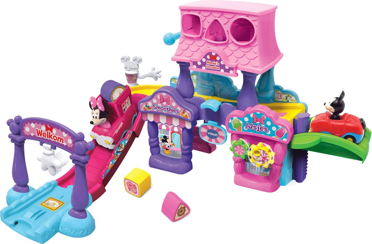 VTech Toet Toet Auto's Disney Minnie's IJssalon Speelset - Interactief Speelgoed - Educatief Babyspeelgoed - Vanaf 1 tot 5 Jaar - VTech