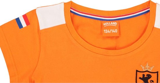 Oranje dames t-shirt - 95% katoen / 5% elastan - Holland shirt - Leeuwinnen - maat S - State of Football