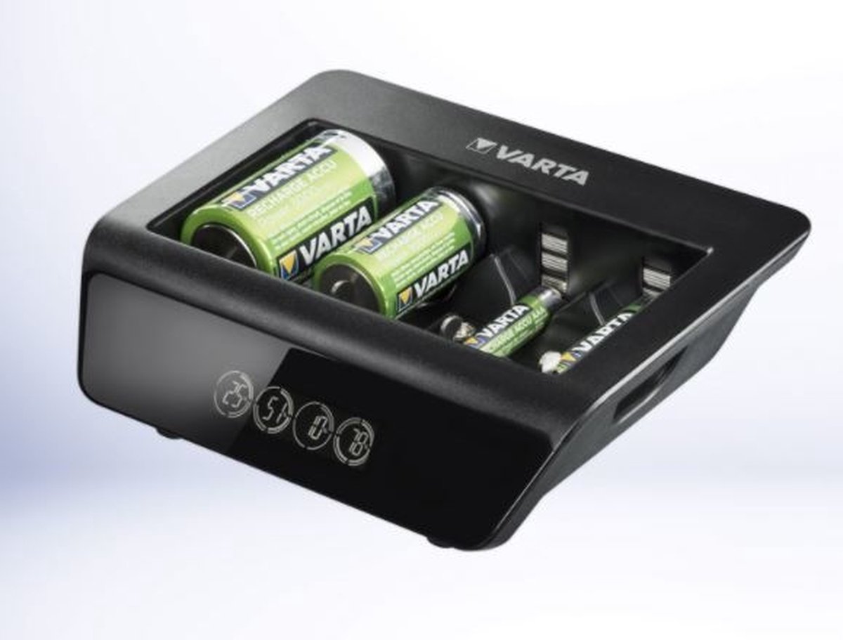 Varta LCD Universal Charger+ Batterijlader NiMH AAA (potlood), AA (penlite), C (baby), D (mono), 9 V (blok)