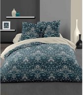 LOVELY HOME Dekbedovertrek 200x200 cm + 2 kussenslopen 65x65 cm - 100% katoen BAROK -Oker