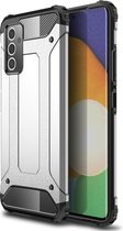 Fonu Hybrid Armor Backcase hoesje Samsung A82 Zilver