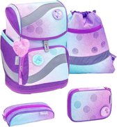 Belmil Schoolspullenset Wonder 19 Liter Paars/blauw 4-delig