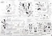 kleurplaat Minnie Mouse XXL junior 70 x 100 cm papier wit (en)