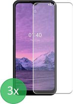 Geschikt Voor: Nokia 1.4 - 3x Screenprotector - screen protector - glas - bescherm - beschermglas