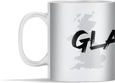 Mok - Illustratie van de stadsnaam van het Schotse Glasgow - 350 ml - Beker