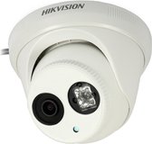 HIKVISION EXIR TURRET Network camera 2MP  1/3i Progressive CMOS/ICR/0lux with IR/1920x1080:25fps(P)/30fps/6mm/F2.0 lens/H.264/MJPEG/dual-stream/IP66/DC12V PoE/120dB WDR/3D DNR/BLC/EXIR range 