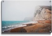 Walljar - Foggy Ocean - Muurdecoratie - Plexiglas schilderij