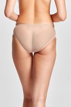 Aliana Dames Lingerie Glittersteentjes Slips (131-056) - Ondergoed Dames - Maat M - BEIGE