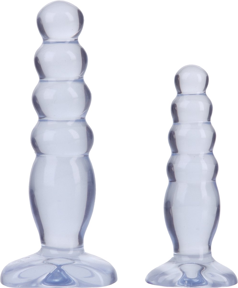 Goedkoopste Doch Johnson Crystal Jellies Anal Kit - Buttplug - Transparant