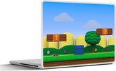 Laptop sticker - 11.6 inch - Gaming - Platformer - Landschap - 30x21cm - Laptopstickers - Laptop skin - Cover