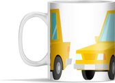 Mok - USA - Illustratie - Geel - 350 ml - Beker