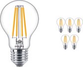 Voordeelpak 6x Philips Klassiek LEDbulb E27 A60 10.5W 840 Filament | Koel Wit - Vervangt 100W
