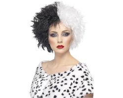 "Cruella damespruik voor Halloween - Verkleedpruik - One size"