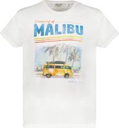 DEELUXE T-shirt met Californië-print MALIBU Optic White